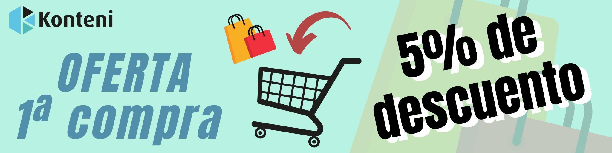 Oferta primera compra 5% de descuento adicional