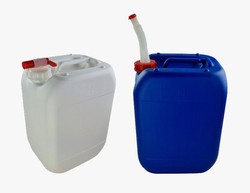 Jerrican o Garrafa apilable de plástico reutilizable 12 litros color Azul,  Blanco opaco o Natural translúcido, con tapón grifo ideal para alimentación  o sector sanitario — Konteni