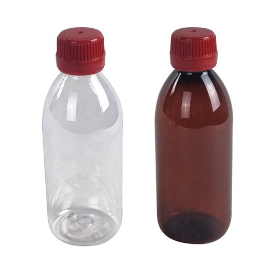 Botella Sirop 200ml con tapón precinto