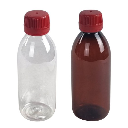 Botella Sirop 250ml con tapón precinto