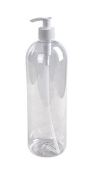 Botella Tall Boston 1L Transparente con dosificador