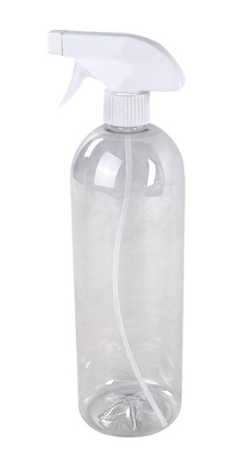 Botella Tall Boston 1L Transparente con pulverizador