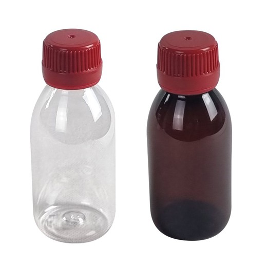 Botella Sirop 100ml con tapón precinto