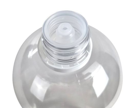 Botella Tall Boston 1L Transparente con tapón Precinto
