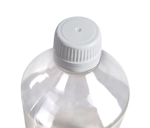 Botella Veral 1L Transparente con tapón Precinto