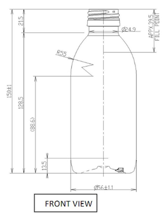 Botella Sirop 250ml con dosificador
