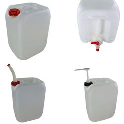 Garrafa Apilable 25L con grifo. Blanco, Azul o Natural