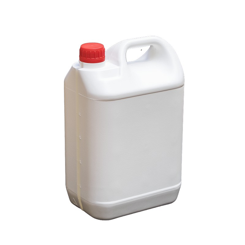 Garrafa 5 litros Homologada Apilable Translúcida - Productos químicos  Abellán