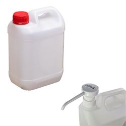 Garrafa 5L D35 Natural o Blanco con visor