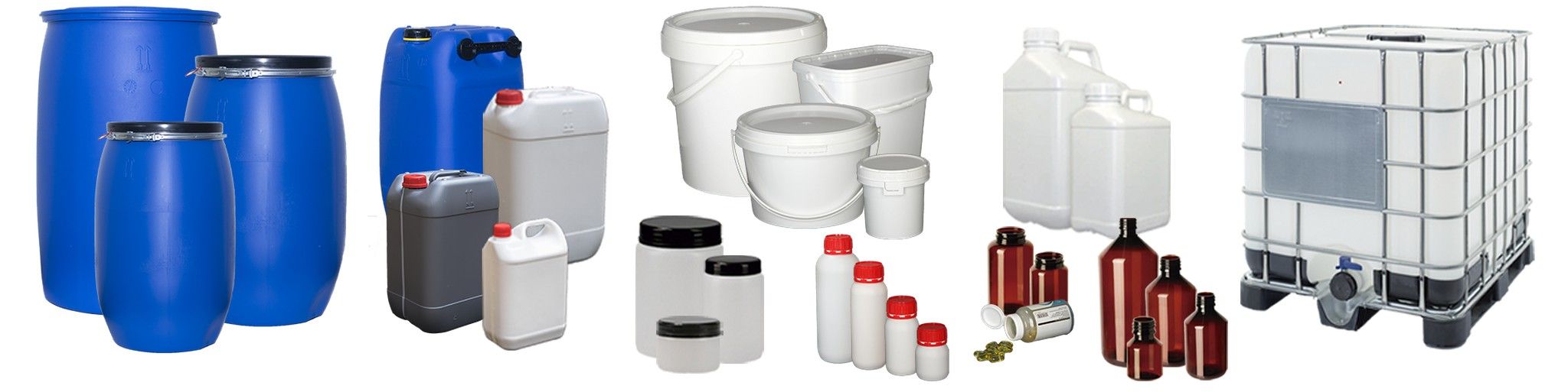 Catálogo de productos con los mejores precios en Envases de plástico; Jerrican, garrafas, cubos, bidones, cierres, y cubos